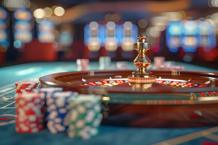 Live-dealer tables with professional croupiers